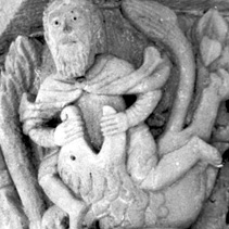 Samson-Darstellungen in der Bildenden Kunst: 1100-1125,  Abteikirche Mozac